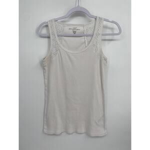 L.O.G.G Label of Graded Gods H&M White Open Knit Strap Tank Top Large
